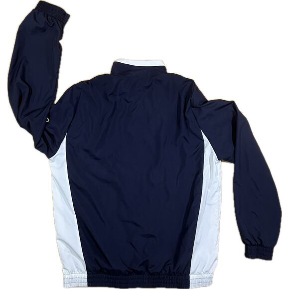 Puma Men’s L Navy Zip Track Jacket Retro Colorblock Athletic Streetwear Y2K Gear - Picture 6 of 11